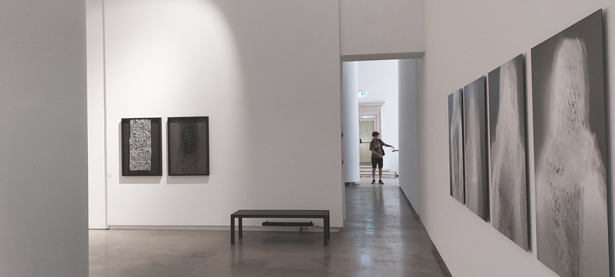 Exhibition view tense_intense -
artworks by Barbara Doser
